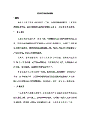 防洪防汛应急措施.docx