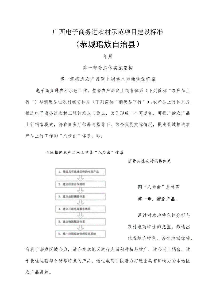 广西电子商务进农村示范项目建设标准.docx_第1页