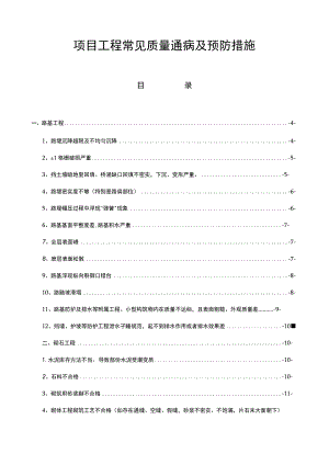 项目工程常见质量通病及预防措施.docx