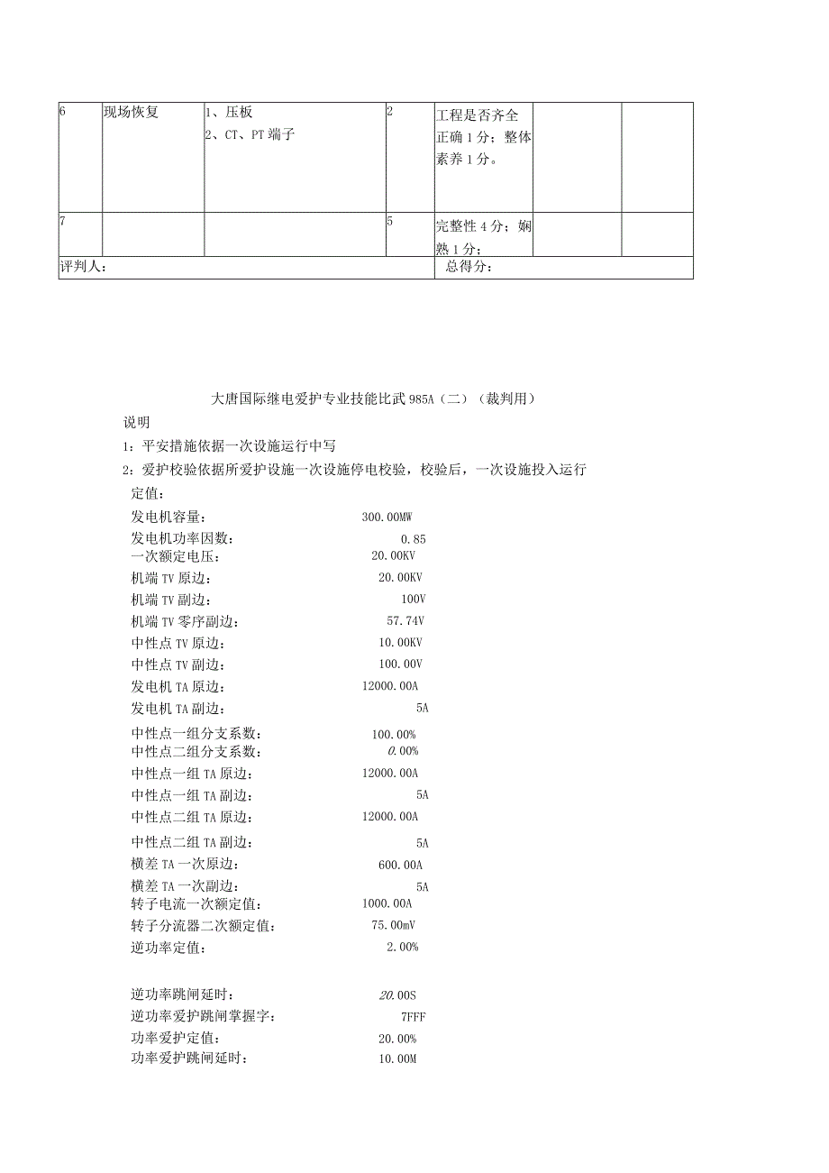 继电保护专业技能比武985.docx_第2页