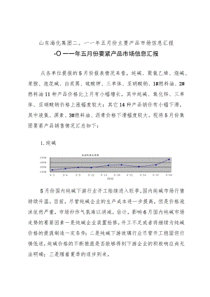 山东海化集团二〇一一年五月份主要产品市场信息汇报.docx