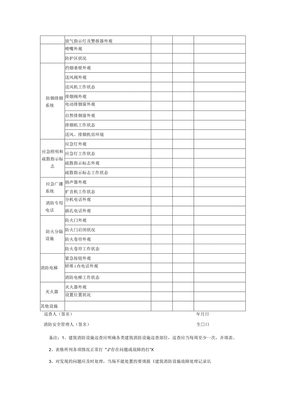 建筑消防设施巡查记录表.docx_第2页