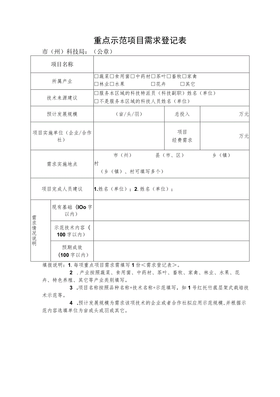 重点示范项目需求登记表.docx_第1页