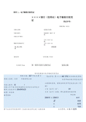 财务管理资料2023年整理-二电子缴税付款凭证.docx