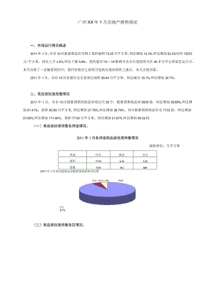 广州XX年1月房地产销售情况.docx