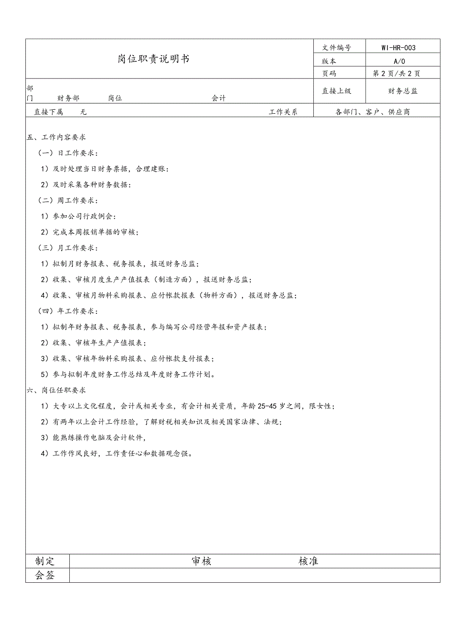 岗位说明书·会计.docx_第2页