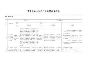 天津市安全生产行政处罚裁量标准.docx