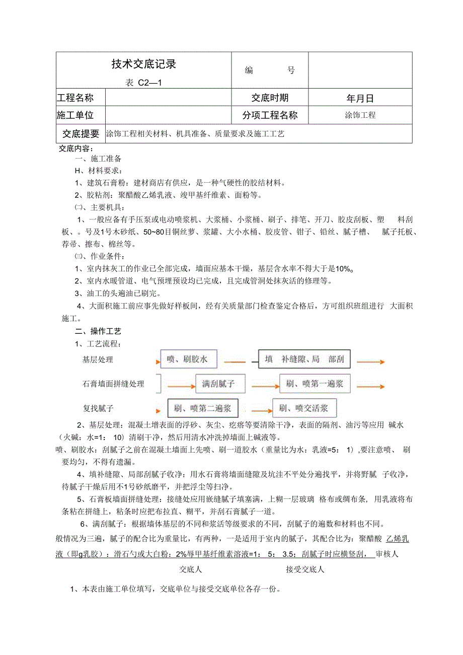 涂饰工程技术交底.docx_第1页