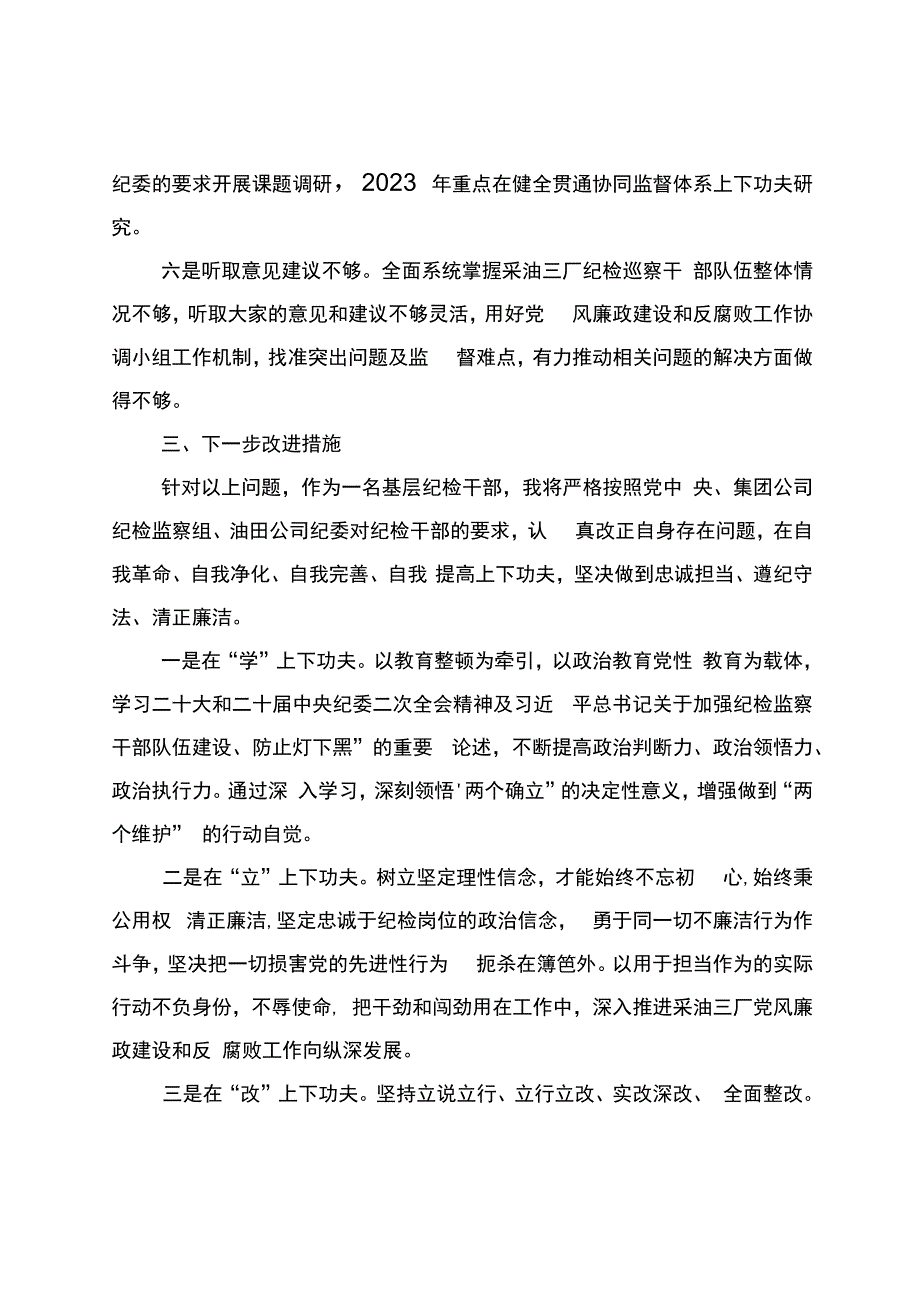 纪检干部教育整顿党性分析报告.docx_第3页