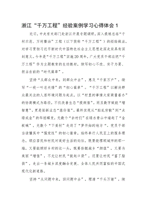 2023学习“千万工程”及“浦江经验”研讨发言材料10篇.docx