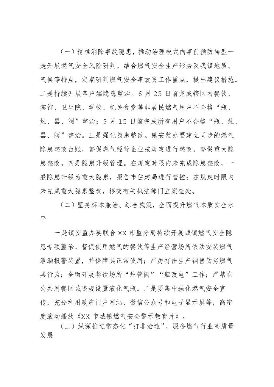 XX镇城镇燃气安全排查整治及“打非治违”巩固提升行动方案.docx_第2页