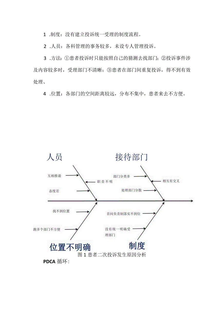 医务科护理部医患调解办公室等多部门运用PDCA循环降低患者二次投诉率.docx_第2页