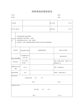 仰拱现场质量检验表.docx