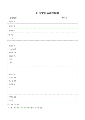 社区文化活动总结表.docx