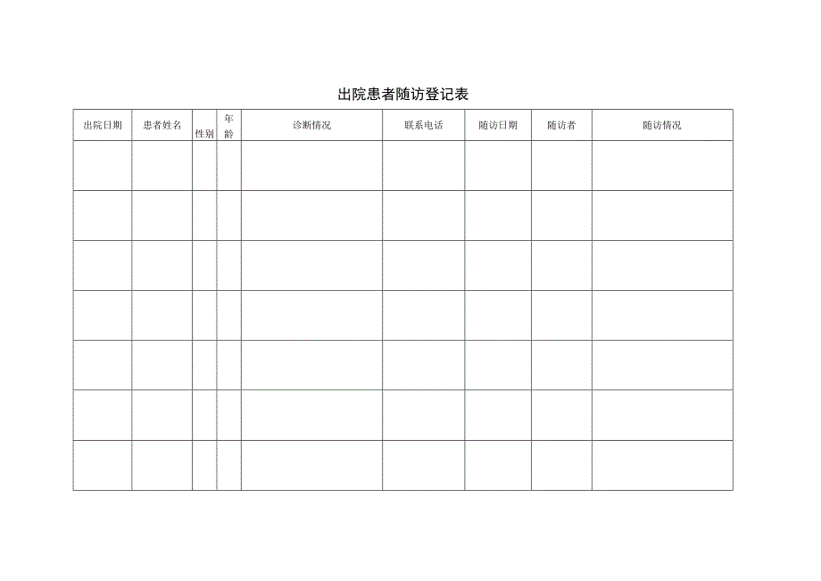 出院患者随访登记本.docx_第2页