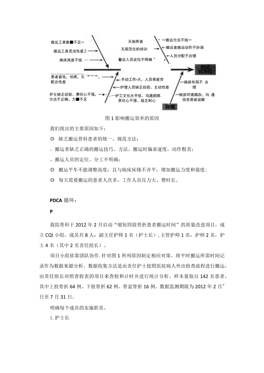 骨科护士运用PDCA循环缩短四肢骨折患者搬运时间.docx_第3页