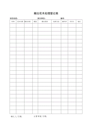 撤出花木处理登记表.docx