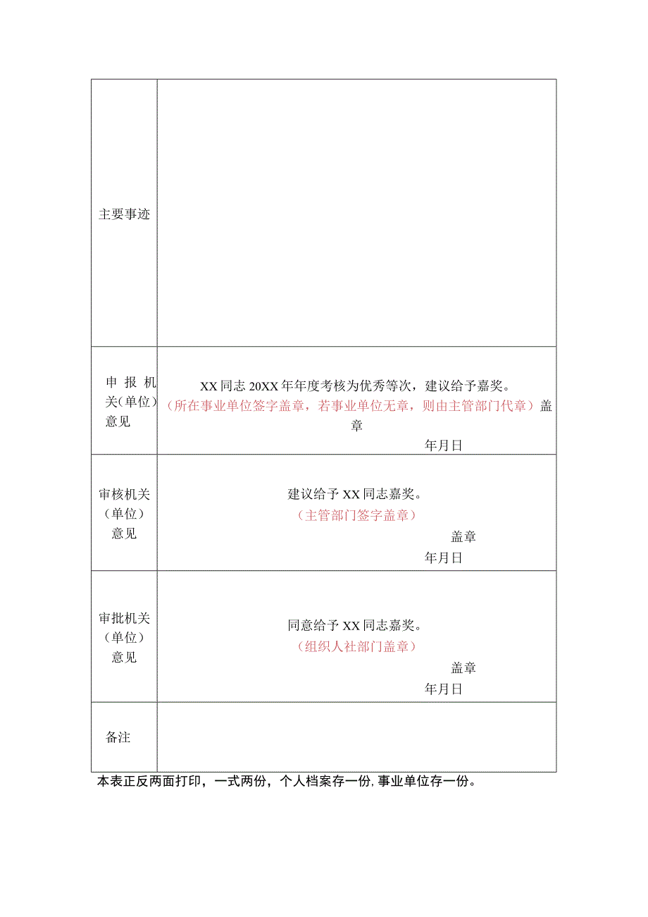 事业单位工作人员奖励审批表.docx_第2页