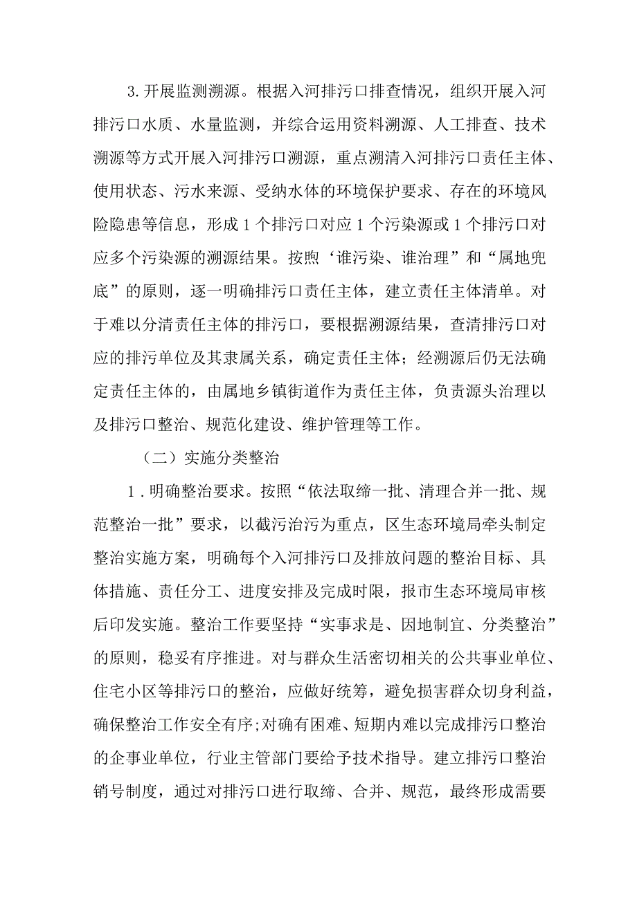 2023年入河排污口排查整治和监督管理工作方案.docx_第3页