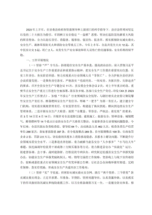 县应急管理局2023年上半年工作总结.docx