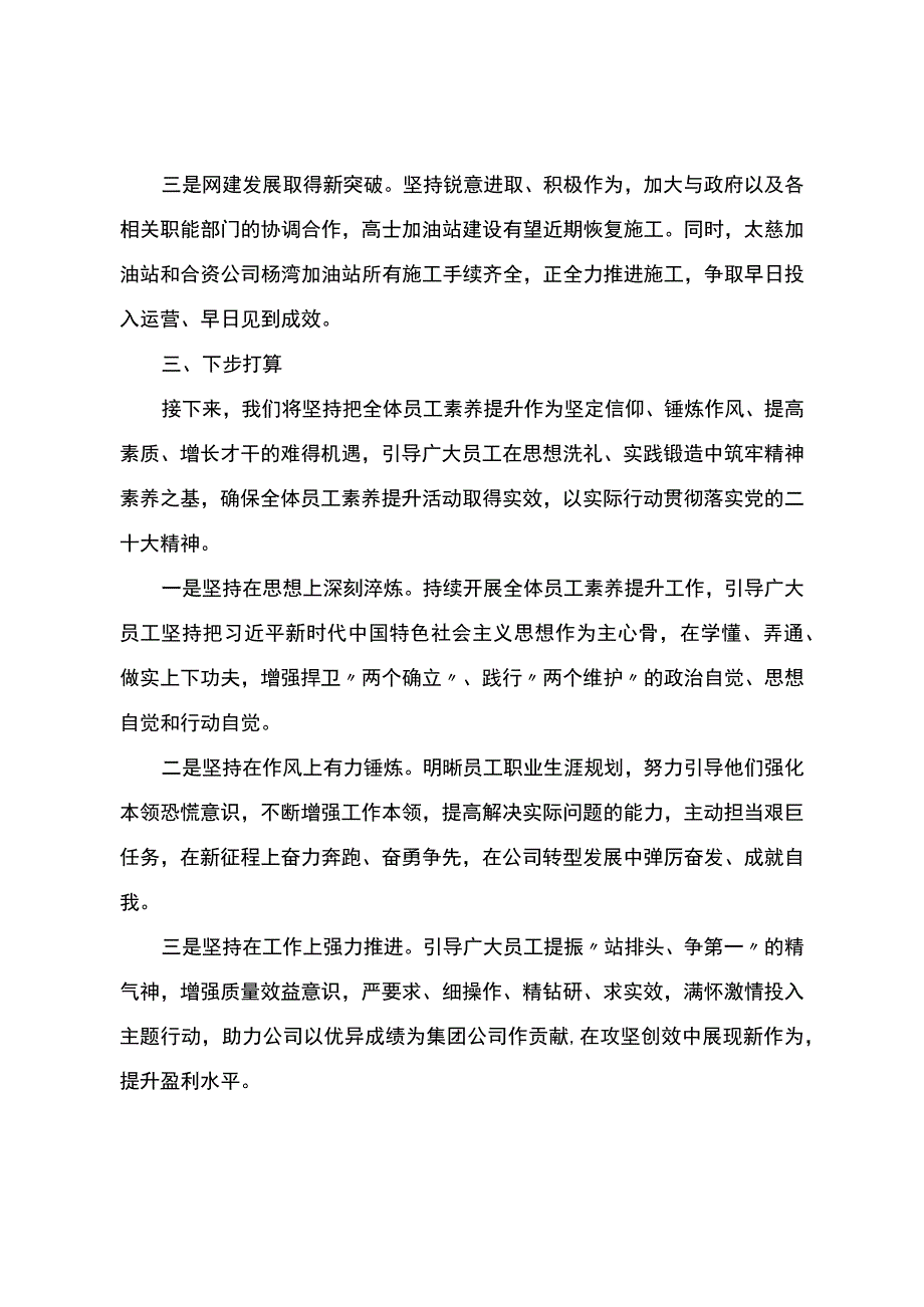 公司全体员工素养提升工作开展情况报告.docx_第3页