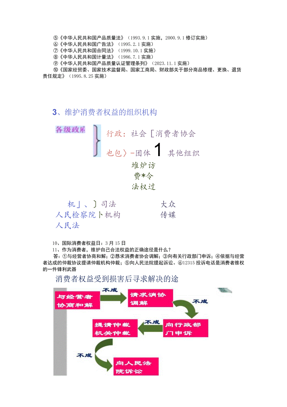 2023-2024学年八年级思想品德上册复习提纲第八课：做合格的消费者.docx_第3页