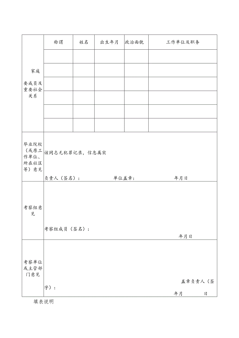 2019年枣庄市市中区优选青年人才录用考察表.docx_第2页