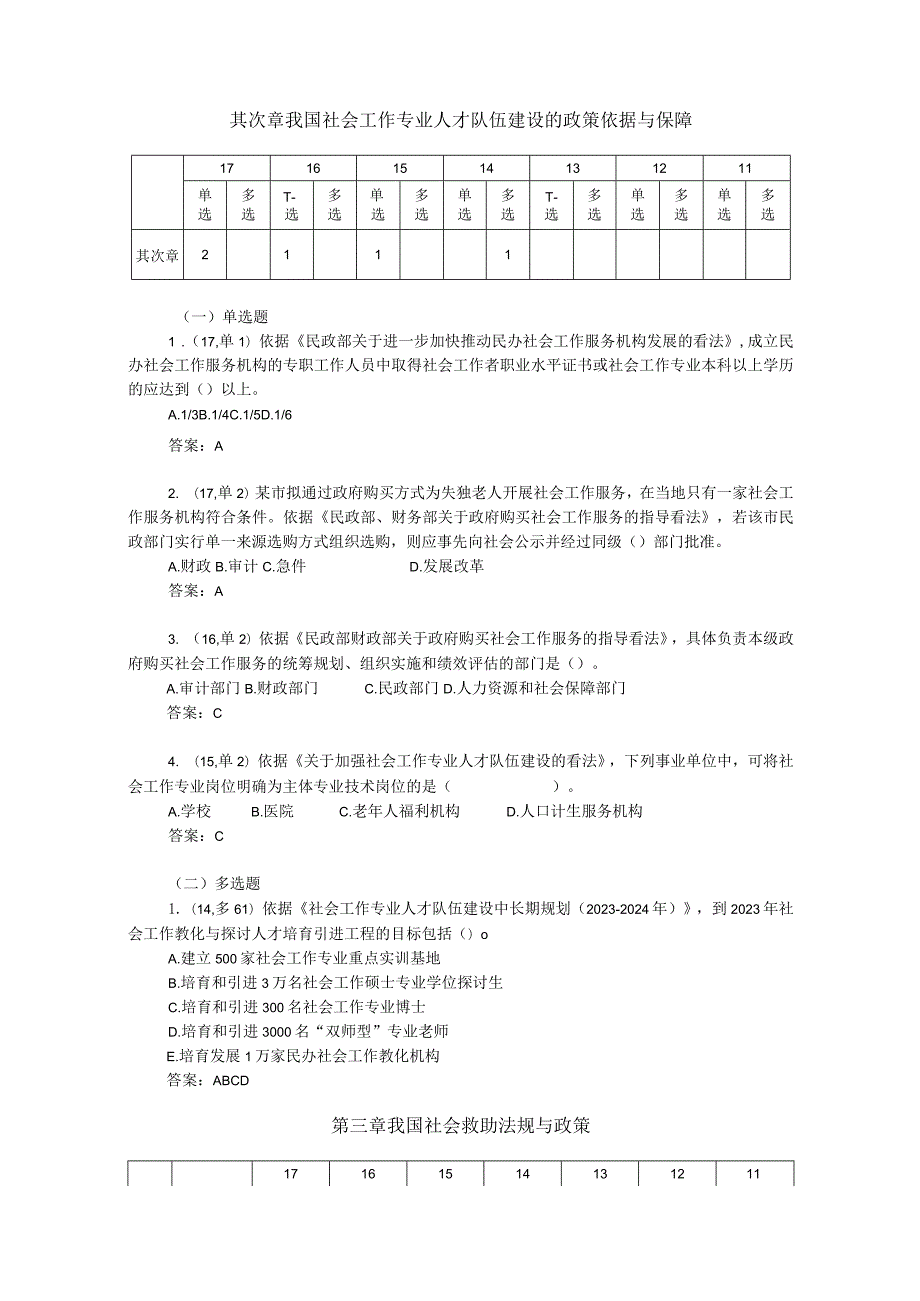 2023-2024年中级社会工作师考试《法规及政策》真题分章整理.docx_第3页