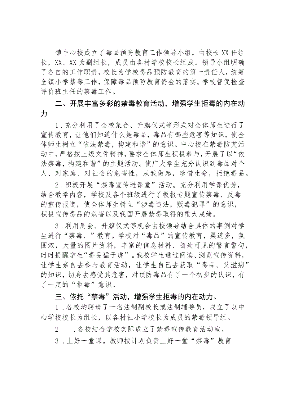 实验学校2023年“全民禁毒月”宣传教育活动总结七篇样本.docx_第3页