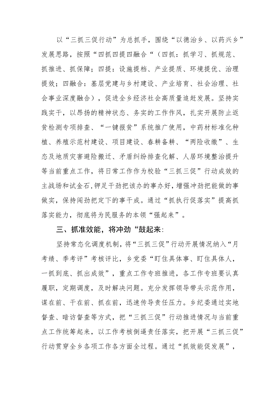 乡党委【“三抓三促”行动进行时】会议研讨发言材料（3篇）.docx_第2页