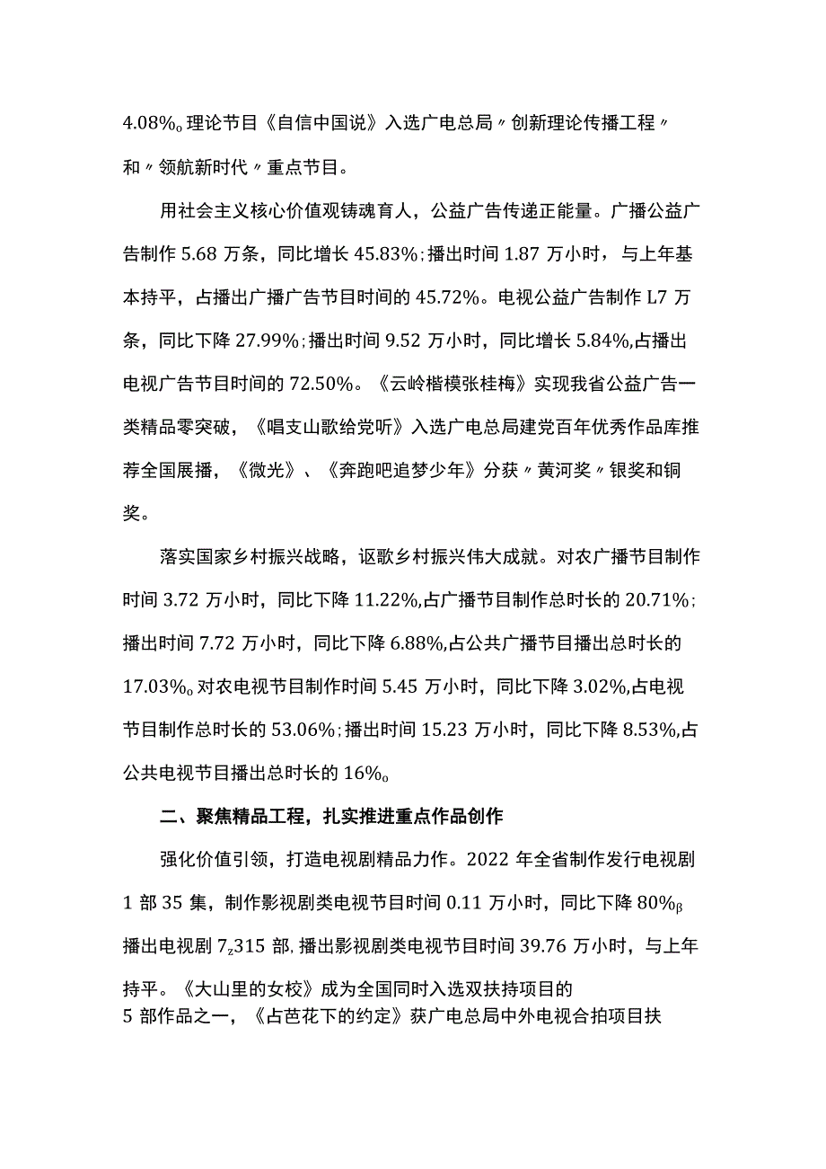 2022年云南省广播电视行业统计公报.docx_第2页