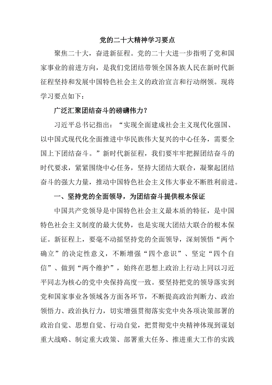 城区街道开展党的二十大精神学习要点 （合计5份）.docx_第1页