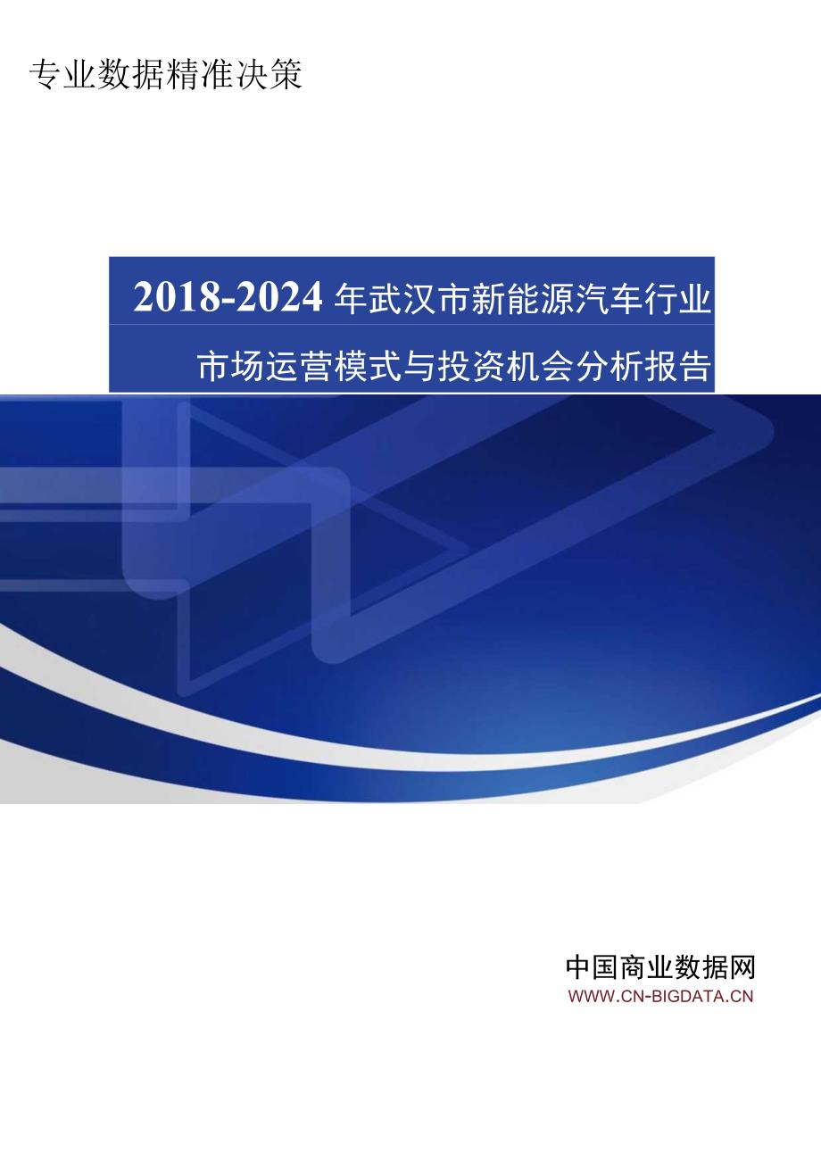 (目录)2018-2024年武汉市新能源汽车行业市场运营模式与投资机会分析报告.docx_第1页