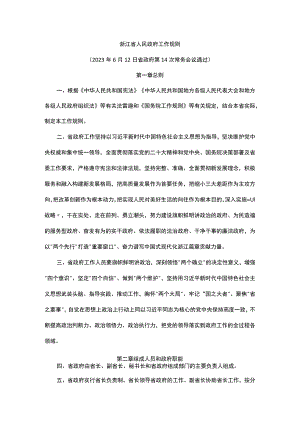 浙江省人民政府工作规则.docx