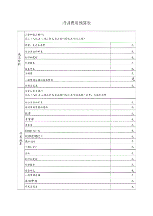 培训费用预算表.docx