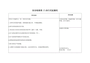 自行式起重机安全检查表13.docx