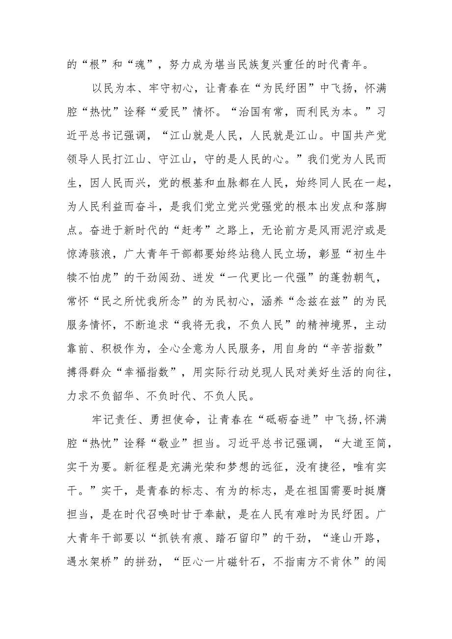 在中南海同团中央新一届领导班子成员集体谈话并发表重要讲话学习心得3篇.docx_第2页