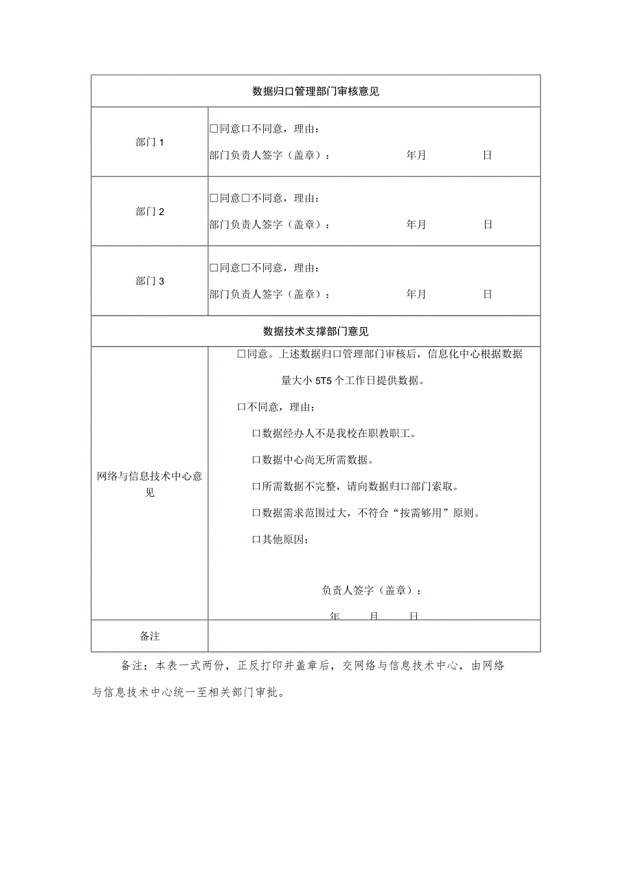 XX理工职业大学信息系统数据使用审批单.docx_第2页