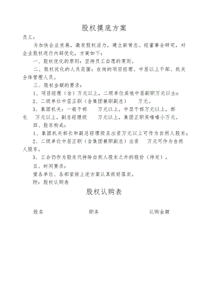 股权摸底方案.docx