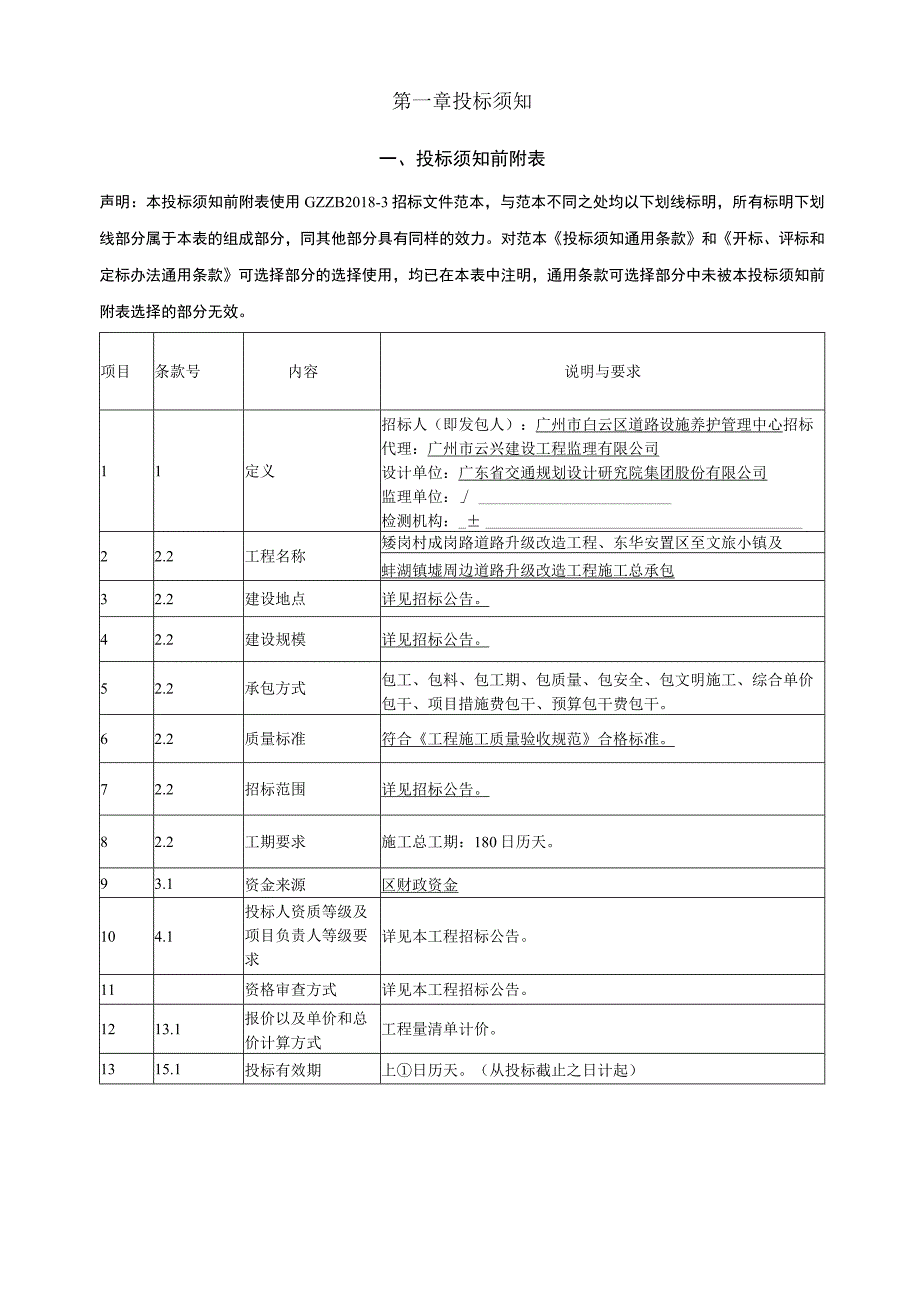 矮岗村成岗路道路升级改造工程、东华安置区至文旅小镇及蚌湖镇墟周边道路升级改造工程施工总承包招标文件.docx_第3页