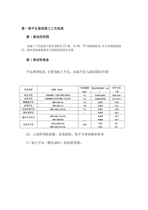 平瓦屋面施工工艺标准工程文档范本.docx