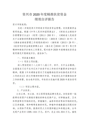 资兴市2020年度精准扶贫资金.docx