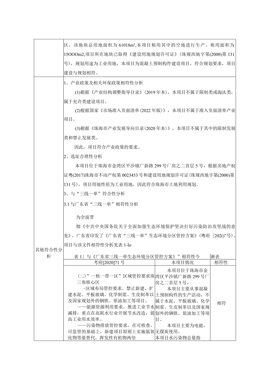 珠海市辰亿建材有限公司混凝土预制构件新建项目环境影响报告表.docx_第3页