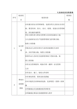 加油站安全检查表.docx