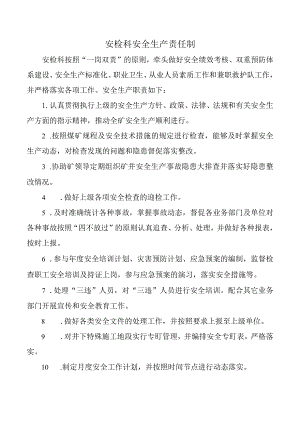 安检科安全生产责任制.docx