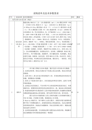 采购清单及技术参数要求.docx