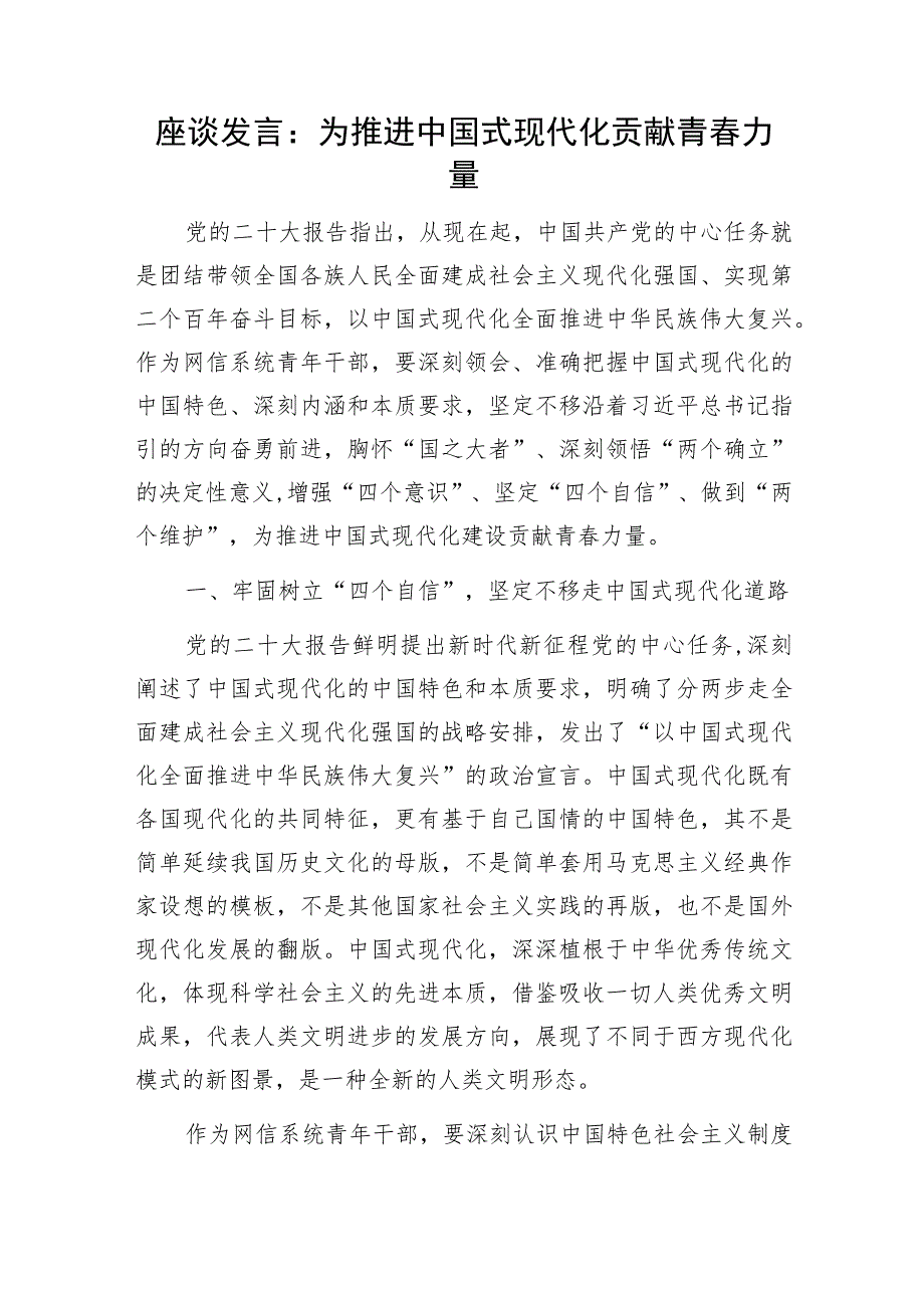 2023下半年中国式现代化主题座谈中心组研讨发言材料5篇.docx_第2页