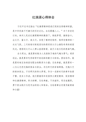 学习红旗渠精神心得体会七篇合集.docx