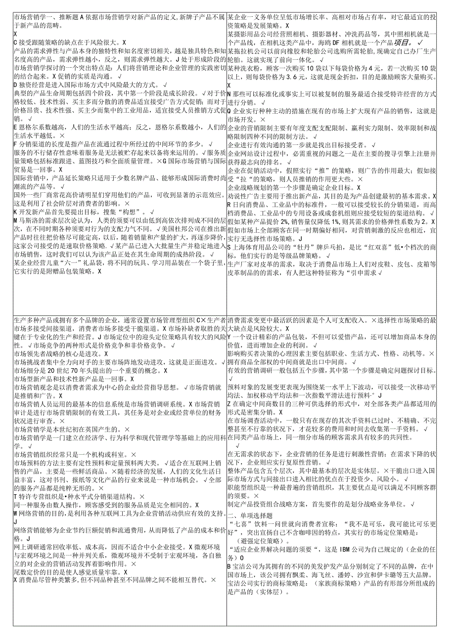 2175【市场营销学】电大期末考试最新小抄-整合后.docx_第1页