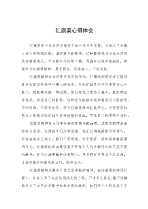 学习红旗渠精神心得体会七篇.docx